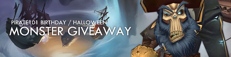 Pirate101: Birthday/Halloween Monster Giveaway
